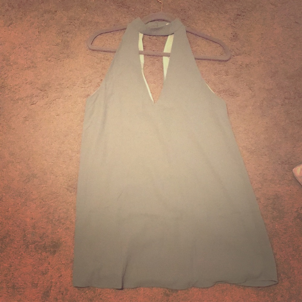 Olive green dress